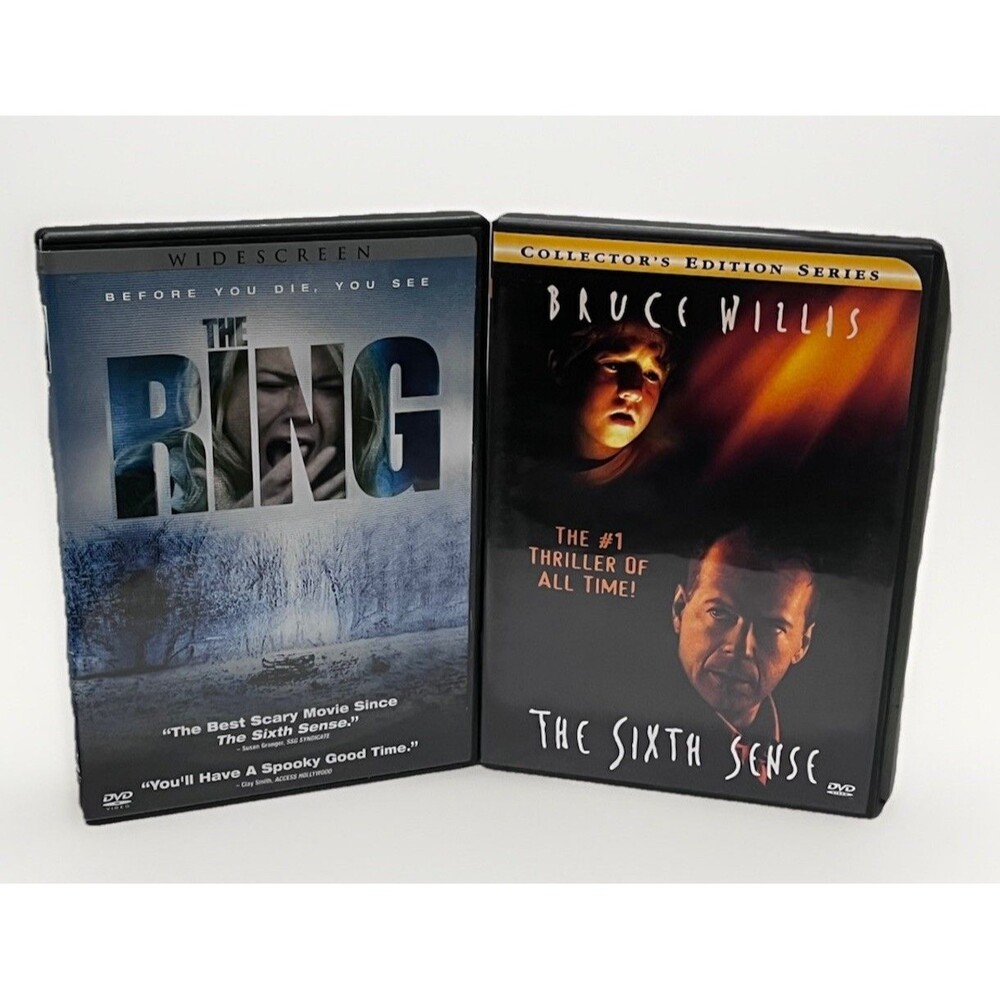 DVD Lot - 2 Films, Bruce Willis The Sixth Sense & Naomi Watts The Ring “scary “
